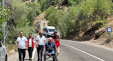 Tunceli'de engelli vatandaşın isteği yerine getirildi.