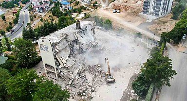 Tunceli'de polisevinin yıkımı gerçekleşti