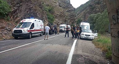 Tunceli'de tünelde kaza: 8 yaralı