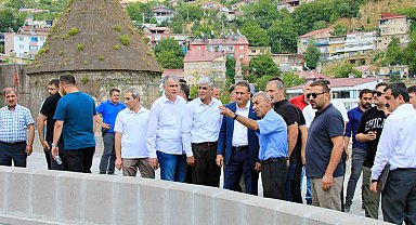 Vali Karaömeroğlu dere üstü projesini inceledi