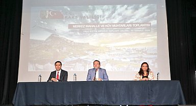 Vali Polat muhtarlarla bir araya geldi