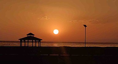 Van'da eşsiz gün batımı