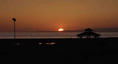 Van'da gün batımı güzelliği