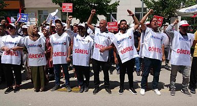 Van'da işten çıkarılan işçilerin eylemi iki ayını tamamladı
