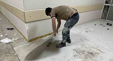 Yüksekova Devlet Hastanesinde bakım ve onarım çalışması