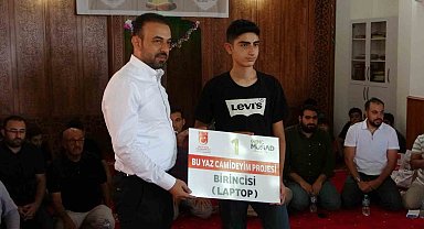 'Bu Yaz Camideyim' projesinde derece yapan öğrenciler ödüllendirildi
