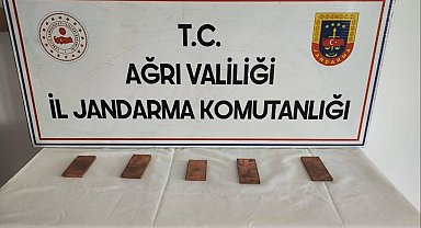 Ağrı'da 5 kilogram kaçak altın ele geçirildi