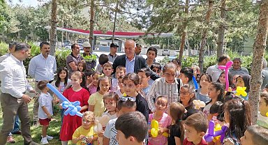 Aşkale çimento fabrikasında çocuk şenliği