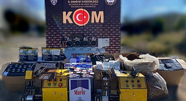Aşkale'de kaçak sigara operasyonu
