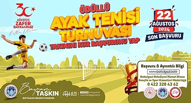 Battalgazi'de ayak tenisi turnuvası heyecanı