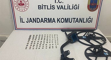 Bitlis'te 97 adet sikke ele geçirildi