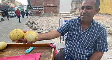 Elazığ'da susuz yetişen Kultik kavunu tezgahlarda