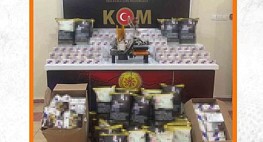 Erzincan'da sigara imalathanesi olarak kullanılan ikamete operasyon düzenlendi