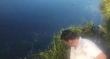 Erzurum itfaiyesinden inek kurtarma operasyonu