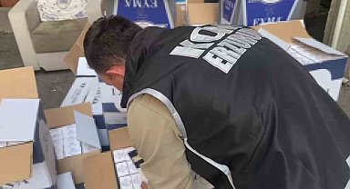 Erzurum'da kaçak sigara operasyonu: 2 şüpheli tutuklandı