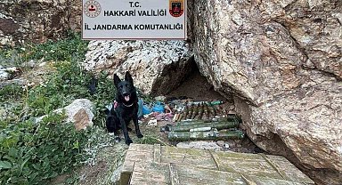Hakkari'de 2 katlı sığınakta mühimmat ele geçirildi