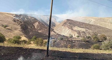 Hakkari'de makilik alanda yangın