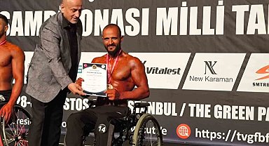 Halit Durak, Türkiye Vücut Geliştirme şampiyonu oldu