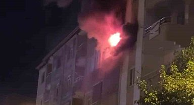 Iğdır'da apartman dairesinde yangın