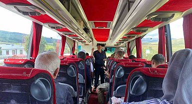 Jandarmadan otobüslerde emniyet kemeri denetimi