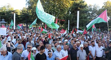 Malatya'da Filistin ve Haniye için yürüyüş