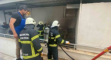 Odunlukta çıkan yangın büyümeden söndürüldü