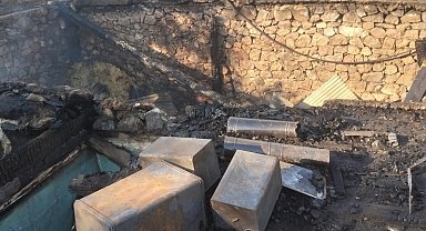 Sahip olduğu her şey kül oldu