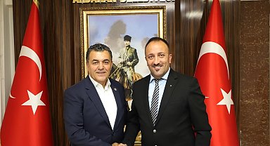 Serhat Ardahan sporun yeni başkanından Belediye başkanına ziyaret