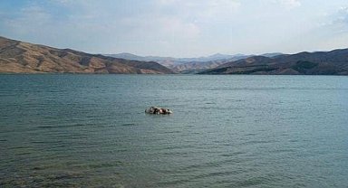 Sürüden ayrılan inek suda telef oldu