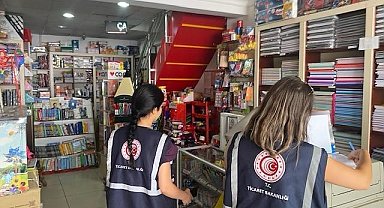 Tunceli'de, okul öncesi kırtasiye denetimleri