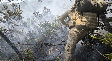 Tunceli'deki yangına, karadan ve havadan müdahale sürüyor