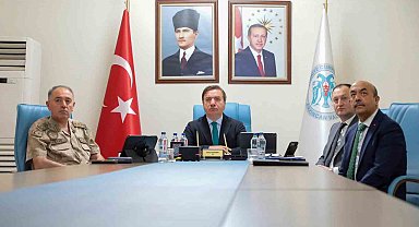 Vali Aydoğdu, Bakan Yerlikaya ve Tekin'in başkanlığında yapılan toplantıya VKS üzerinden katıldı