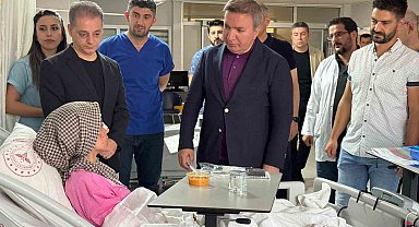 Vali Aydoğdu, otobüs kazasında yaralananlara geçmiş olsun ziyaretinde bulundu