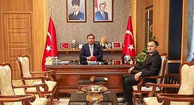 Vali Aydoğdu'ya yeni İl Emniyet Müdürü ve POMEM Müdüründen ziyaret